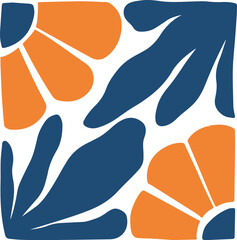 
Abstract Flower Matisse inspired. Contemporary Organic Shapes
