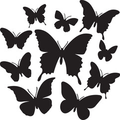 Butterfly Shape Vector Set