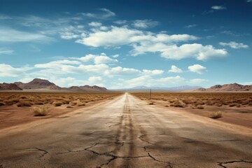 Empty road stage outdoors horizon nature.