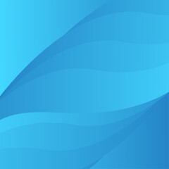 Abstract blue background with smooth lines. Vector illustration for your design.