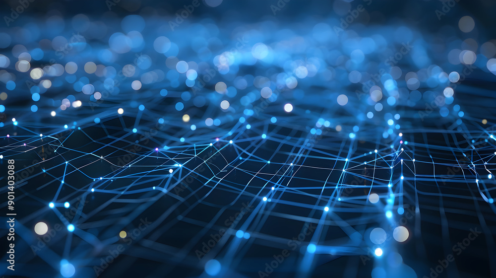 Aufkleber digital line electronic network data innovation concept. generative ai.