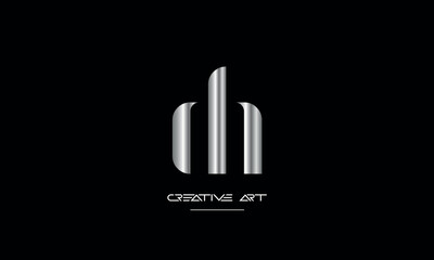 HD, DH, H, D abstract letters logo monogram
