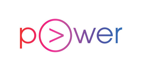 power logo. power concept for the world of energy, business, sports