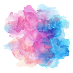 Fototapeta premium A vibrant watercolor splash featuring elegant calligraphy, isolated on a white background, transparent background.