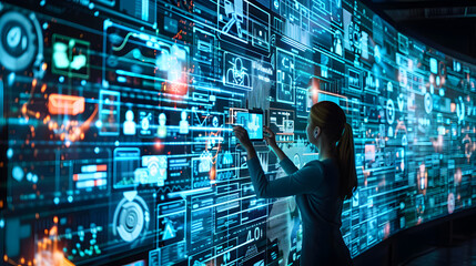 Digital transformation conceptual for next generation technology era. Generative Ai.