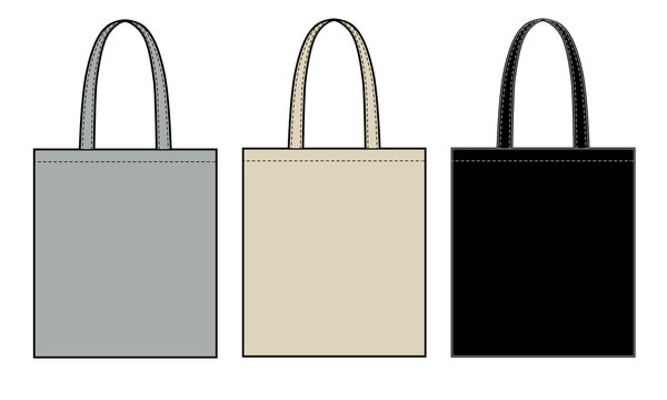 Set of shopping bag flat design
