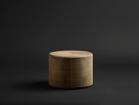 cabon fiber podium on black background