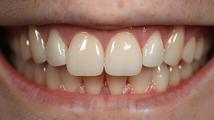 A patient undergoing a composite bonding procedure, highlighting cosmetic dentistry
