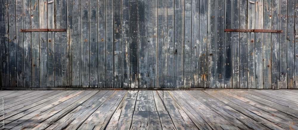 Aufkleber a weathered wooden backdrop suitable for featuring a copy space image is available