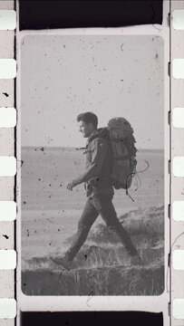Noir 35 mm Movie Frame Overlay Template for Vertical Stories and Social Media