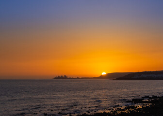 sunset in maspalomas gran canaria