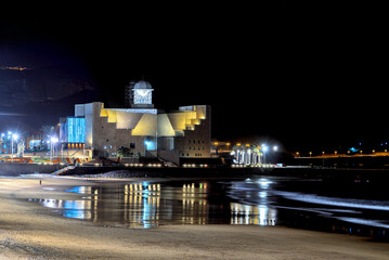Night view of the auditorium on La Canteras Beach in Las Palmas © Miguel Diaz Ojeda