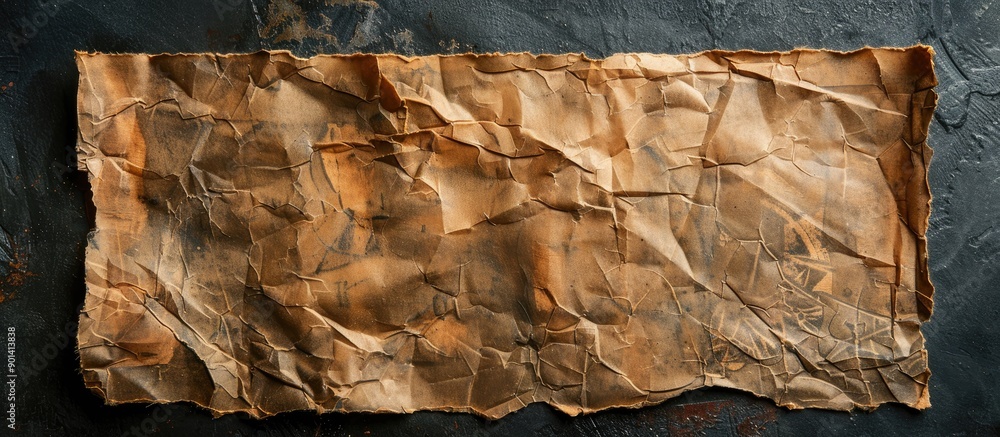 Aufkleber Vintage paper texture on a dark background with ample copy space image
