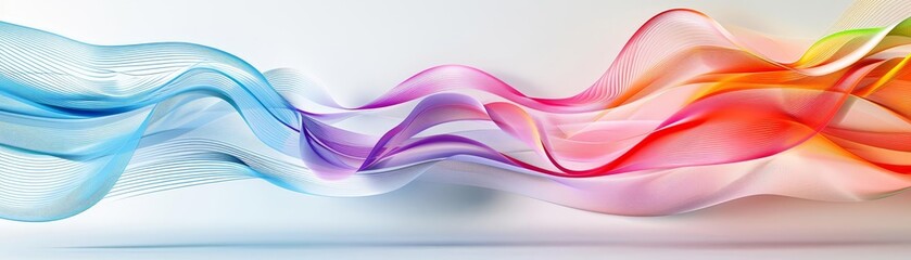Fototapeta premium Contemporary composition with abstract lines, modern abstract line art composition, creative innovation