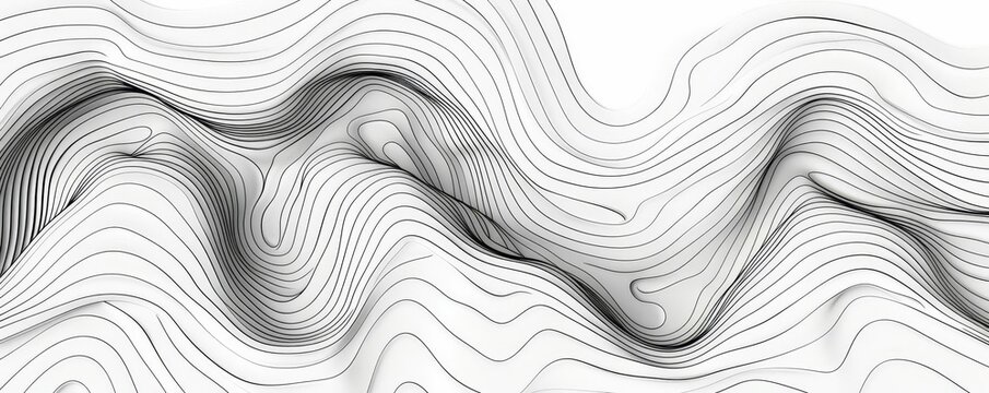 Curved lines forming intricate patterns, curved abstract line pattern background, dynamic flow