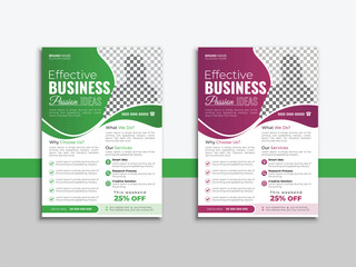 A creative template for an official corporate business flyer brochure. Elegant and professional leaflet 
poster for advertising vector annual reports of IT companies, offices, and institutions