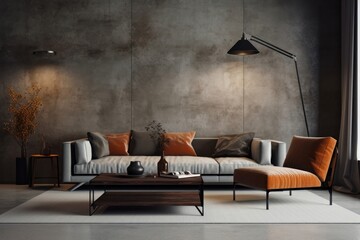 Modern living room architecture furniture building.