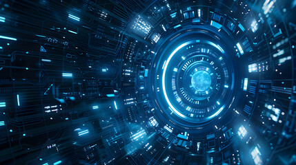 futuristic technology background. Generative Ai.