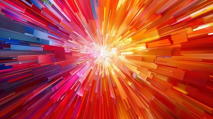 Abstract starburst patterns with vibrant colors and dynamic designs