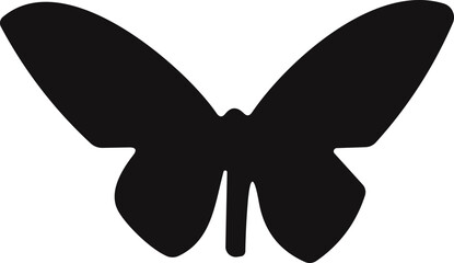 Butterfly animal silhouette icon. mammal symbol forest or wild illustration