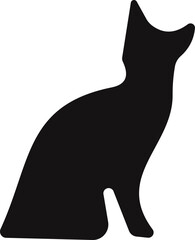 Cat or paw animal silhouette icon. mammal symbol forest or wild illustration