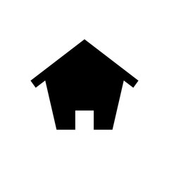 Home silhouette icon with simple and modern design