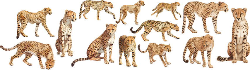 cheetah watercolor clipart