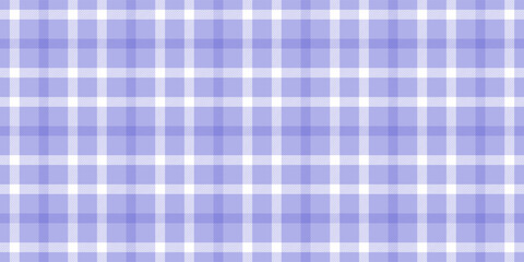 Blue white check pattern. Seamless vector gingham texture. Tablecloth, blanket, kitchen cloth or casual fashion print design. Checkered background.