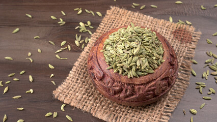 Fennel is a highly aromatic and flavorful herbs used in cooking and drinks are used as breath freshener.