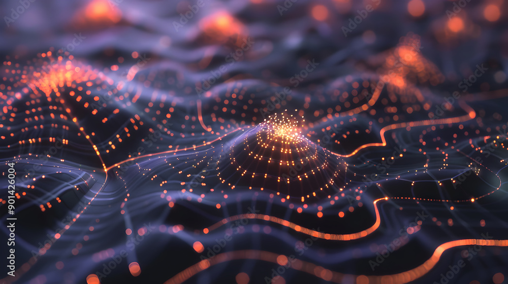 Poster neural networks and ai, digital storages, sound and graphic forms. generative ai.