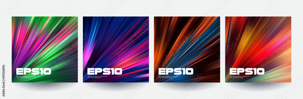 Poster modern abstract covers set. cool gradient composition. eps10 vector.