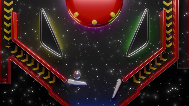 Pinball loop 3D unsatisfying animation