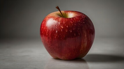 red apple on Dark background