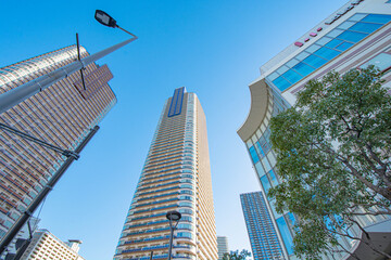 Obraz premium 神奈川県川崎市武蔵小杉周辺の街並み
