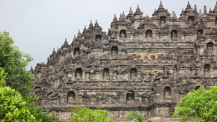 Fototapeta premium Templo de Borobudur, Magelang Regency, Java, Indonesia