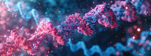 Fototapeta premium DNA Double Helix, Scientific Discovery, Genetic Code