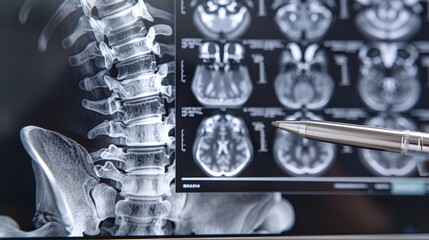 Precision in Healthcare Detailed Xray of Human Spine Reveals Targeted Diagnosis