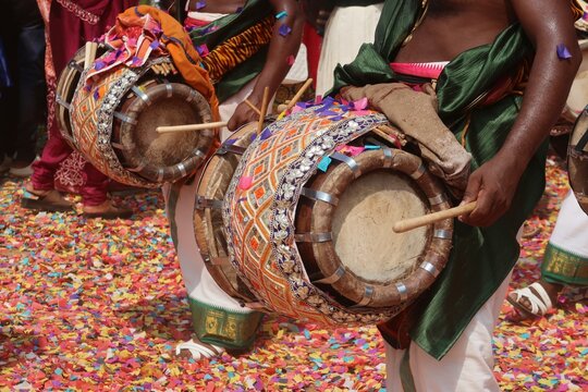 Tavil is a barrel-shaped percussion instrument from South India. It is also widely used in Andhra Pradesh, Karnataka, Kerala, Telangana and in the North and East of Sri Lanka.