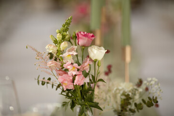 Blumentischdekoration