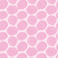 Pink Spring flowers print. Seamless floral pattern isolated on white background.
