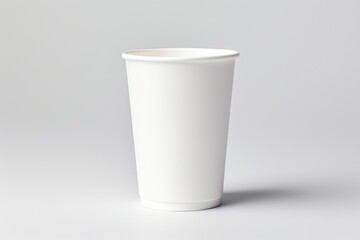 White paper cup white background refreshment disposable.
