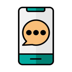 Chat icon. communication, bubble, commerce suitable for interfaces, websites, UI and mobile applications.