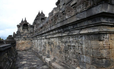 Fototapeta premium Templo de Borobudur, Magelang Regency, Java, Indonesia