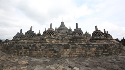 Fototapeta premium Templo de Borobudur, Magelang Regency, Java, Indonesia