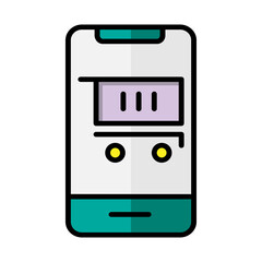 Empty cart flat icon. online shop, store, commerce. suitable for interfaces, websites, UI and mobile applications.