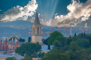 Topkapi Palace Before Marmara Sea, Istanbul, Turkey.