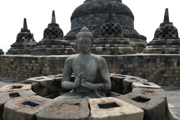 Fototapeta premium Templo de Borobudur, Magelang Regency, Java, Indonesia