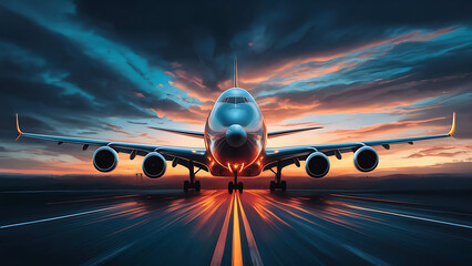 A new modern illustration of Plane departure