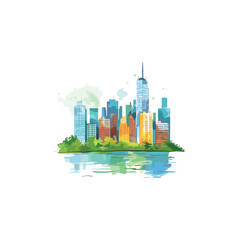 Obraz premium urban vector illustration.ai generated