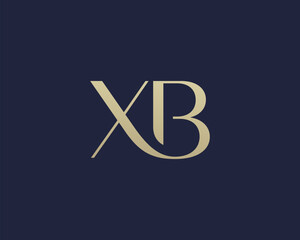 XB letter logo icon design. Classic style luxury initials monogram.